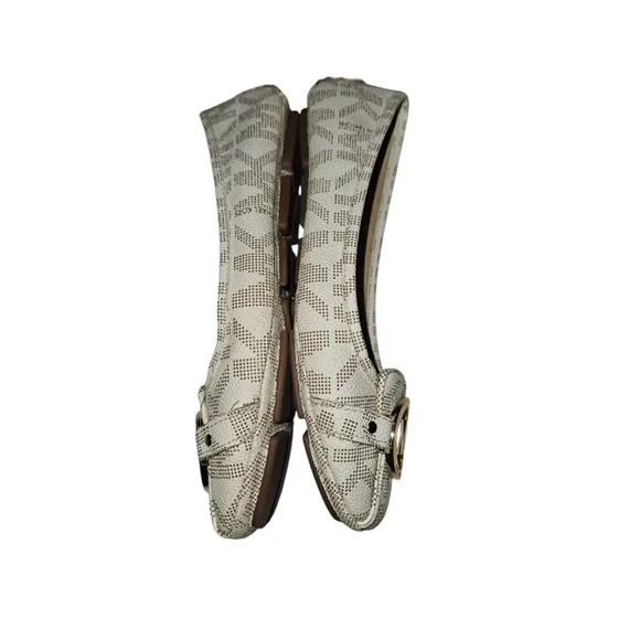 Michael Kors MK Flats Loafers Shoes Women's Size 7.5 Vanilla - Picture 10 of 12